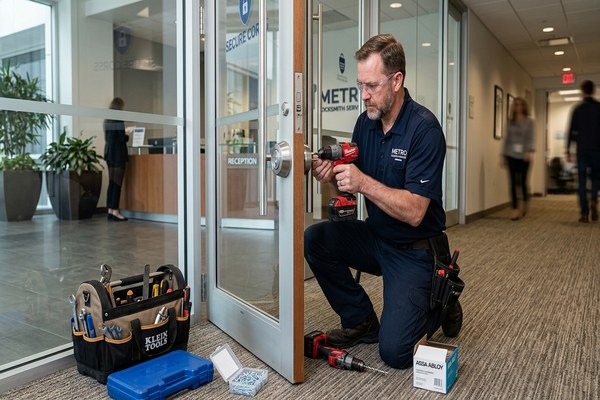 Commercial locksmith services for Bishop Ranch office park in San Ramon